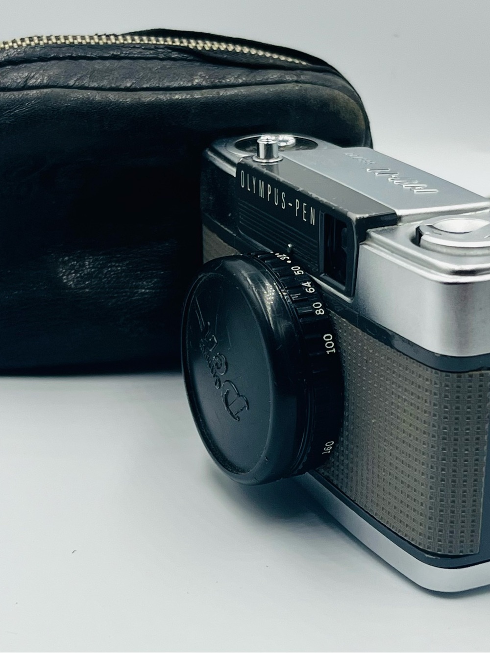 Olympus Pen Compact Silver and Black 35mm Film Camera